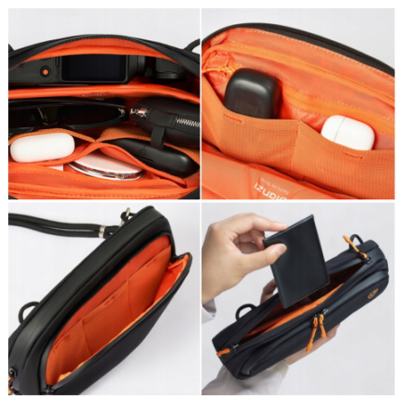 Ulanzi YY08 Black (B175) - mała torba fotograficzna typu sling, 2L (czarna) - przykład użycia